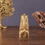 Brass Tibetan Snow Lion Showpiece - Symbol of Strength and Protection